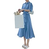 Amazon Co Jp スカイシイ 4カラー シャツワンピース ベルト付き 韓国風 お洒落 可愛い デート きれいめ レディース S L 服 ファッション小物