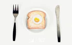 (moin moin) 付箋 ふせん 本物 そっくり ！ 美味しそうな食べ物 4種セット (ビスケット/ラーメン/エッグトースト/肉まん)