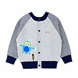 ベビー服 カーディガン　ニットセーター　コート 子供服 　春秋 　100％コツトン　長袖　男の子　赤ちゃん 　アニメ柄　ブルー12M