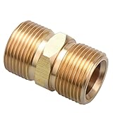DUSICHIN DUS-222 汎用 M22 オスネジ ホース アダプター フィデイング カプラー 高圧洗浄機用 ホース 互換端子 M22洗浄ガン用 ジョイント （期間限定）