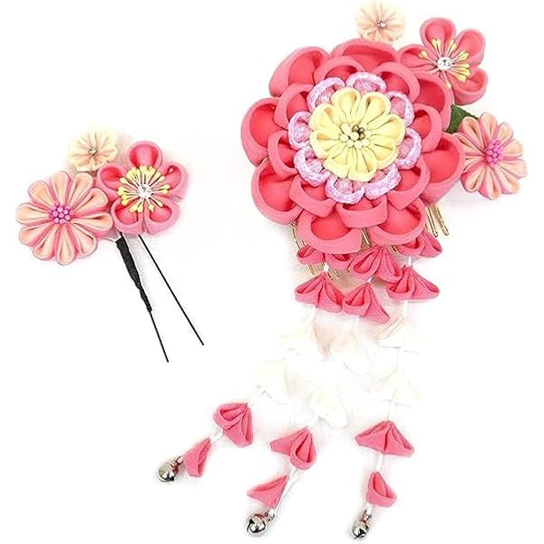 Amazon.co.jp: 京都うさぎ堂: 髪飾り 髪飾り 2点セット 振袖 成人式