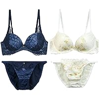 Amazon | [ジャコンヌ] ノンワイヤーブラジャー＆ショーツ 5組セット