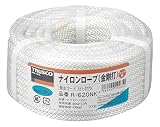 TRUSCO(トラスコ) ナイロンロープ 6mm×20m 金剛打タイプ R-620NK