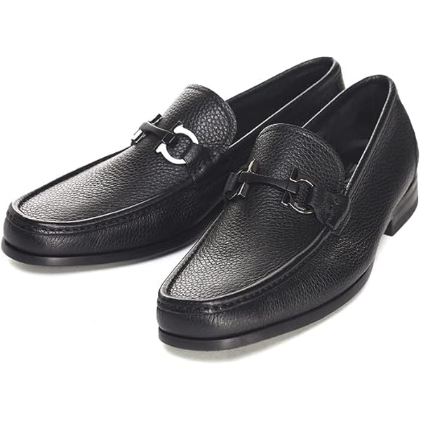 【極美品】サルヴァトーレフェラガモ ドライビングシューズ レザー 黒 ガンチーニ FERRAGAMO 【並行輸入品】サルヴァトーレ フェラガモ Salvatore