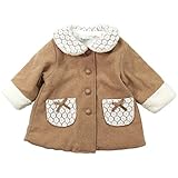 《秋冬春対応》(日本製) Pample Mousse(パンプルムース) 表地ウールモッサ裏地フリースコート 90cm/BE NO.DP-74110