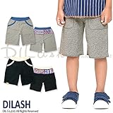 (ディラッシュ) DILASH初夏'16/「91」ミニ裏毛ハーフパンツ 130 ブラック