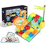 SainSmart Jr. Marble Run Building Blocks Set Star Travel Building Bricks Slide Brick Construction To