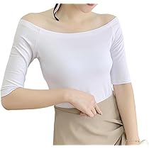 Amazon | [WinsGreat] オフショルダー Tシャツ 5分袖 レディース