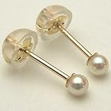 K18アコヤ真珠ピアス2mm25mm花珠級ewm5781 あこや本真珠