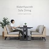 KAGLAB アジアン家具 ウォーターヒヤシンスソファーダイニングセット ダイニング4点セット T47D134SET(T470AT+D1342ATZ+D1341ATZx2)