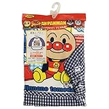 アンパンマン 長袖 お食事エプロン ブルー 26.5×35.5×28