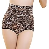 KRY Design By Japanese ショーツ 美尻 竹炭素繊維 シェイプアップ ハイウエスト ガードル スパッツ レディース ダイエット 補正下着 産後 ケア 全4色 (L, 豹柄)