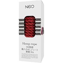 Amazon | NEO SM緊縛 職人なめしジュート麻縄 赤 8m(MIU0423) | NEO