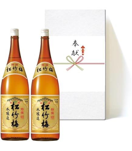 Amazon.co.jp: 【奉献酒】宝酒造 松竹梅 佳撰 1.8L×2本【箱入】白包装
