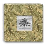 Pioneer Photo Albums 200-Pocket Tropical Leaves Fabric Frame Cover Photo Album for 10cm by 15cm Prin