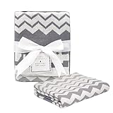 Manhattan Kids 赤ちゃん ブランケット コットン製 出産祝い ベビー バスタオル 夏用 冬用 通気 キッズ 寝具 新生児 綿100% 毛布 箱入り 76cm×102cm (象/グレー)
