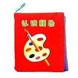 Tovadoo 布絵本 お出かけ絵本 カラー覚え絵本 コンパクト 布のおもちゃ 知育玩具 3ヶ月-3歳 知育玩具 プレゼント