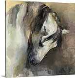 Marilyn Hagemanプレミアムシックラップキャンバス壁アート印刷題名Classical Horse v2 30" x 30" 2503092_24_30x30_none