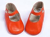 (エルメス) HERMES ベビーシューズ ソルド　H101636M02　PAIRE DE CHAUSSONS PIF　アニョー・プロンジェ　POTIRON　オレンジ　サイズ：18　ワンストラップ [
