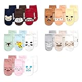 Marca West 5 Pairs Baby Anti Slip Skid Socks Cartoon 3D Kid Infant Socks by Marca west