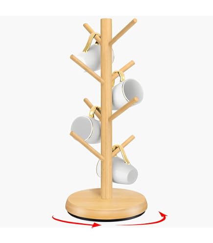 Gothic Bat Mug Holder Tree – 8-Hook Coffee Cup Rack With Coffin Base, Halloween Kitchen Decor - View #7