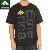 エメリカ EMERICA ユース TシャツSCRATCH YOUTH TEEブラックNO17 Mサイズ