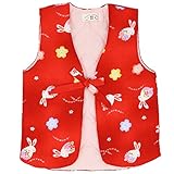 ポンチョ うさぎ レッド 110サイズ 女の子 日本製