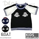 スカジャン風半袖Ｔシャツ/GOAT(ゴート) 夏 100 ブラック