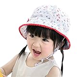 (ピーキー)Peigee 子供 帽子 ベビー用ハット サンバイザー つば広 赤ちゃんキャップ 紫外線 UVカット フィッシャーマンハット女の子　可愛い