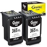 Galac inkキャノンCanon BC365XL*2本 大容量 残量表示付 BC-365XLブラック2本セット 再生インク【対応機種】PIXUS TS3530