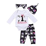 (ラランドリー) laraandlory ベビー キッズ　ハロウィン クモ 衣装　４点セット ロンパース＆パンツ＆帽子＆ヘアバンド(70/0-6ヶ月,パープル)