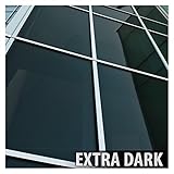 Buydecorativefilm NA05 ウィンドウフィルム プライバシー 日光コントロール N05 ブラック(非常に濃い色) 36 Inch x 12 Feet ブラック CSRNA051210