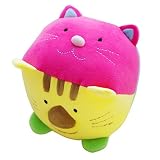 Yooviチャイムボール4つのぬいぐるみソフトぬいぐるみ赤ちゃん可愛い動物面Baby Rattle Toy
