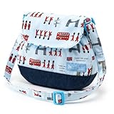 元気にお出かけベビーショルダーバッグ　てくてくロンドン行進曲（ライトブルー）　B1702200　日本製