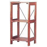 アイリスオーヤマ ラック 木製 ウッディラック 幅38.5×奥行35×高さ80cm ブラウン WOR-3308