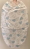 Blankets & Beyond Blue Elephant Swaddle Bag [並行輸入品]