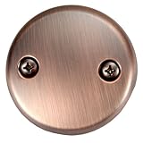 two-hole面プレートfor廃棄物＆オーバーフロー、アンティーク銅仕上げ – Plumb Usa