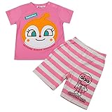 アンパンマン Tシャツ&ハーフパンツ パジャマ キッズ 女の子 男の子 ガールズ ボーイズ fo-ha2616 95cm ピンク