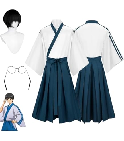 Amazon.co.jp: 121銀魂 志村新八コスプレ衣装(男性M) : ホビー