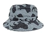 GRIN BUDDY☆Zoo Boa RV Hat サファリハット キッズ アニマル柄 裏ボア リバーシブル [全３色/54cm/裏ボア/キッズ帽子] (グレー)