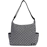 《rivita/リヴィータ》 Mサイズ スモールドットBK×WH 撥水加工を施したマザーズバッグ マザーズバック　マザーバック ショルダー バッグ　斜めがけ