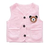 Tovadoo 子供服 ベビー服 女の子 トップス ベスト 秋冬 姉妹揃い 熊柄 可愛い 保育園 部屋着 プレゼント 2-6歳
