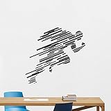 （キャロルグレーデカールズ） CarolGreyDecals 97nnn ランナー壁デカール ジム、フィットネス、ワークアウト、スポーツポスター ビニールステッカー 男の子の部屋 壁アート装飾