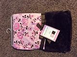 Reversible Soft Babushka Flower Plush Baby Blanket by SL Baby Collection