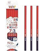 Amazon | トンボ鉛筆 赤青鉛筆 (5:5) 12本 丸つけ用 六角 ippo! 1