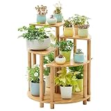木製フラワーラック室内植物スタンド木製植物フラワーディスプレイスタンド木製ポットシェルフストレージラック屋外