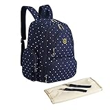 Abonnyc Baby Diaper Bag Travel Diaper Backpack Handbag Large Capacity Fit Stroller (BlueDot) by Abon