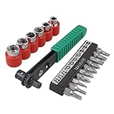 uxcell ミニ　ラチェットドライバービット ソケット オフ セット