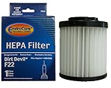 (1) Royal Dirt Devil Aspire F22/F26 Pleated HEPA w/activated Charcoal Vacuum filter, Express Aspire,