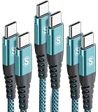 タイプc ケーブル 【1M+2M+3M/3本セット PD対応 60W急速充電】USB C&USB C ケーブルiPhone 16/iPhone15 充電器 Type-c アイフォン15/いphone15 pro Max,iPad Pro/Air,MacBookPro,Samsung Galaxy S25/S24/S23,Sony,Pixel等USB Type-c機種対応 (グリーン)
